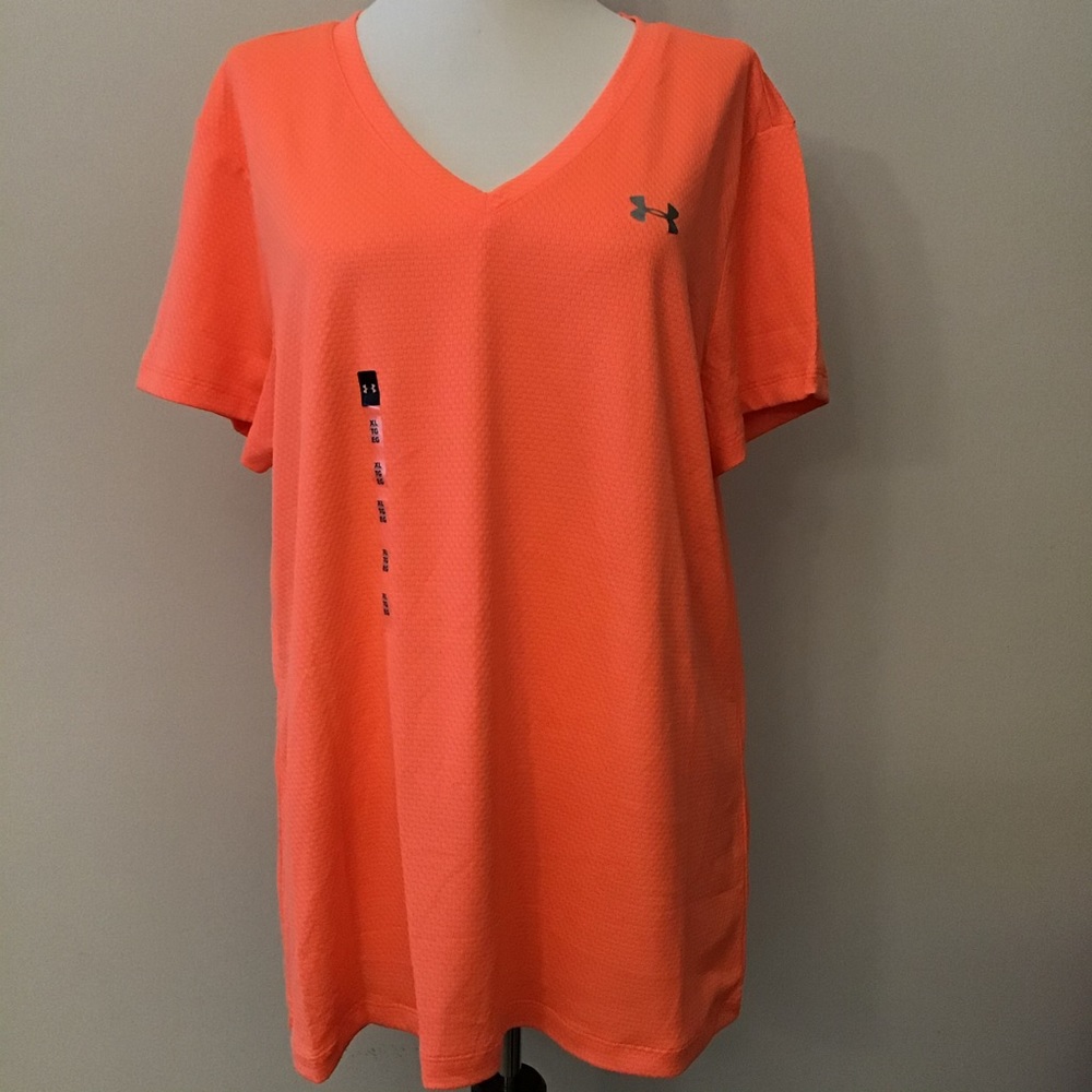 BNWT Orange Under Armour Heatgear T-Shirt XL